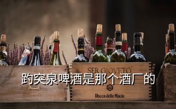 趵突泉啤酒是那個酒廠的