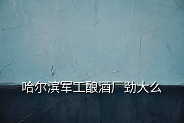 哈爾濱軍工釀酒廠勁大么