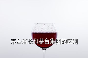 茅臺酒長和茅臺集團的區(qū)別