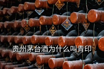 貴州茅臺酒為什么叫青印