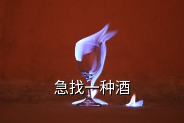 急找一種酒