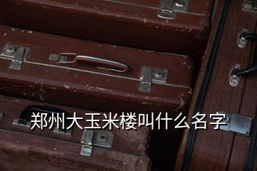 鄭州大玉米樓叫什么名字