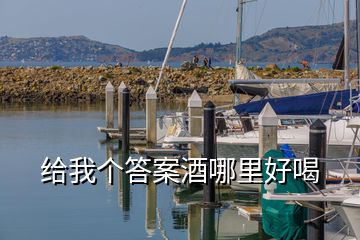 給我個(gè)答案酒哪里好喝