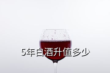 5年白酒升值多少