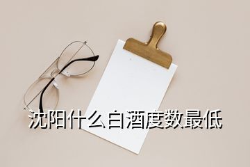 沈陽(yáng)什么白酒度數(shù)最低