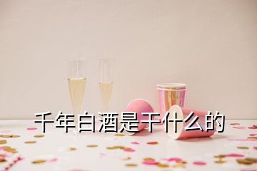 千年白酒是干什么的