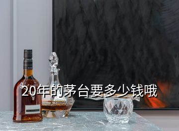 20年的茅臺(tái)要多少錢哦