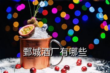 鄄城酒廠有哪些