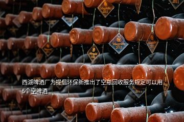 西湖啤酒廠為提倡環(huán)保新推出了空瓶回收服務(wù)規(guī)定可以用5個空啤酒