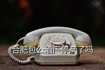 合肥包公酒廠停產(chǎn)了嗎