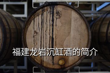 福建龍巖沉缸酒的簡介