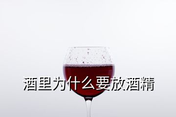 酒里為什么要放酒精