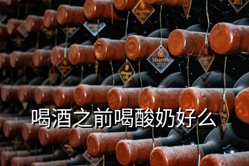 喝酒之前喝酸奶好么