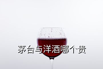 茅臺與洋酒哪個貴