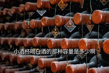 小酒杯喝白酒的那種容量是多少啊