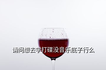 請問想去學(xué)打碟沒音樂底子行么