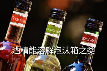 酒精能溶解泡沫箱之類