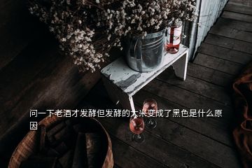 問一下老酒才發(fā)酵但發(fā)酵的大米變成了黑色是什么原因