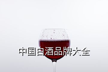 中國白酒品牌大全