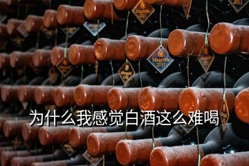 為什么我感覺(jué)白酒這么難喝