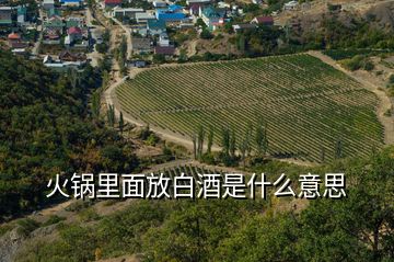 火鍋里面放白酒是什么意思