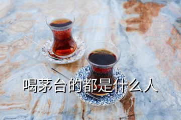 喝茅臺的都是什么人