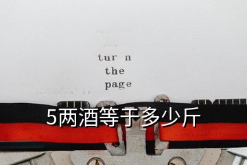 5兩酒等于多少斤