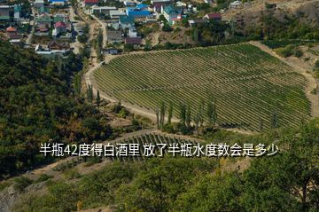 半瓶42度得白酒里 放了半瓶水度數(shù)會是多少