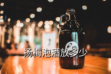 揚(yáng)梅泡酒放多少