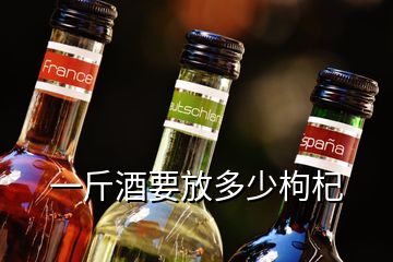 一斤酒要放多少枸杞