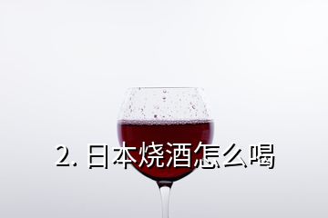 2. 日本燒酒怎么喝