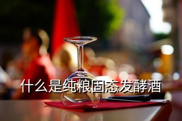 什么是純糧固態(tài)發(fā)酵酒