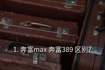 1. 奔富max 奔富389 區(qū)別？