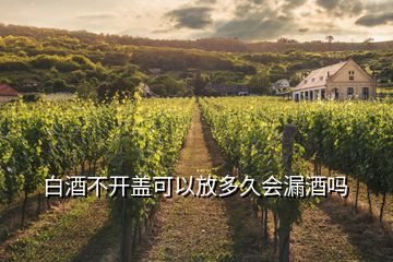 白酒不開蓋可以放多久會漏酒嗎