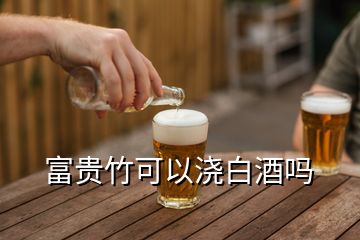 富貴竹可以澆白酒嗎