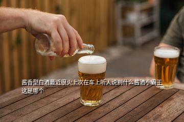 醬香型白酒最近很火上次在車(chē)上聽(tīng)人說(shuō)到什么醬酒小霸王這是哪個(gè)