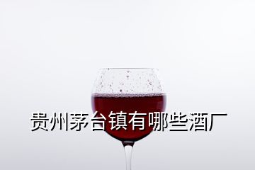 貴州茅臺鎮(zhèn)有哪些酒廠