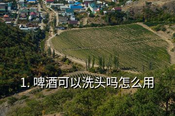 1. 啤酒可以洗頭嗎怎么用