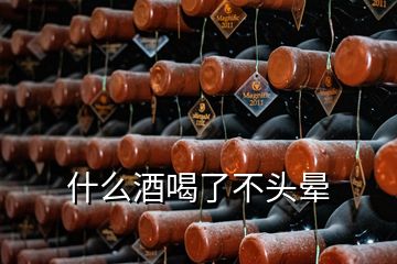 什么酒喝了不頭暈