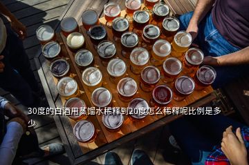 30度的白酒用蒸餾水稀釋到20度怎么稀釋呢比例是多少