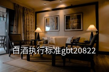 白酒執(zhí)行標(biāo)準(zhǔn)gbt20822