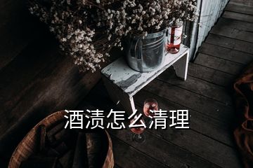 酒漬怎么清理