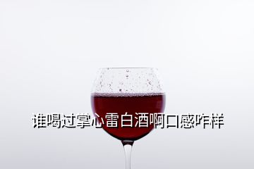 誰喝過掌心雷白酒啊口感咋樣