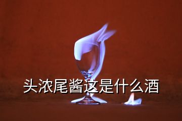 頭濃尾醬這是什么酒