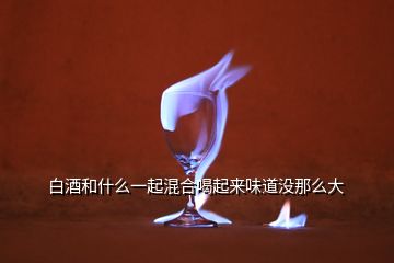 白酒和什么一起混合喝起來(lái)味道沒(méi)那么大