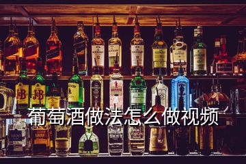 葡萄酒做法怎么做視頻