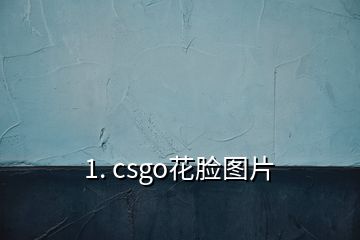 1. csgo花臉圖片