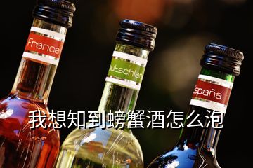 我想知到螃蟹酒怎么泡