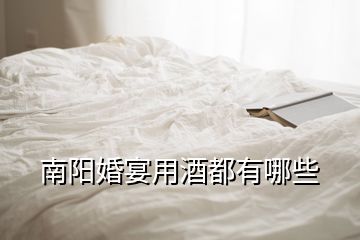 南陽(yáng)婚宴用酒都有哪些