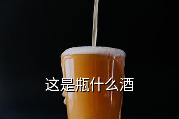 這是瓶什么酒